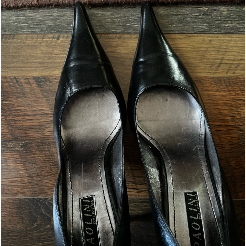 Black Paolini approximately 2inch pumps
